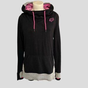 Fox Racing Cowl Funnel Neck Pullover Hooded Sweatshirt Hoodie